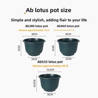 Pots de fleurs en plastique de grande taille pour culture hydroponique de lotus, design minimaliste nordique, pour cours et bassins, fabriqués en Chine