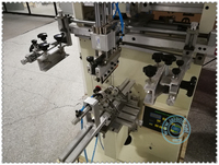 Máquina de Impresión de Serigrafía Rotativa Semiautomática para Impresión de Botellas, Vasos de Plástico, Acrílico, Vidrio, Pulseras de Silicona