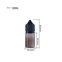 Bouteille compte-gouttes en plastique PET transparente, résistante aux enfants, type Hubby Gorill unicorn, 10ML/15ML/30ML/50ML/60ML/70ML/100ML/120ML