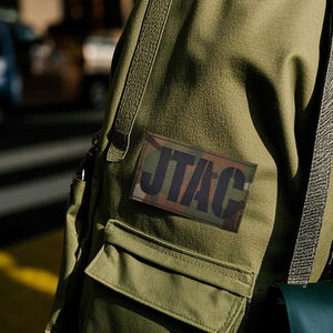 Camo Laser Nylon Noir IR Tactique Lettre Patch FIRE JTAC <span class=keywords><strong>JFO</strong></span> Night-Vision Vérification Patch Argent Réfléchissant MP Nylon Étiquette Coudre - Product Image 3