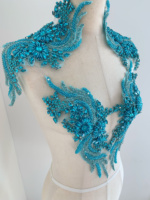 Appliques en tissu à sequins dorés et strass, perles pour accessoires de mariage, patchs thermocollants de luxe pour chapeaux et vêtements, grand format pour mariages