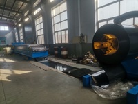 Machine de formage de panneaux de toiture en métal galvanisé à double couche Huatong, 380V haute puissance 5,5KW, contrôle PLC Delta Taïwan