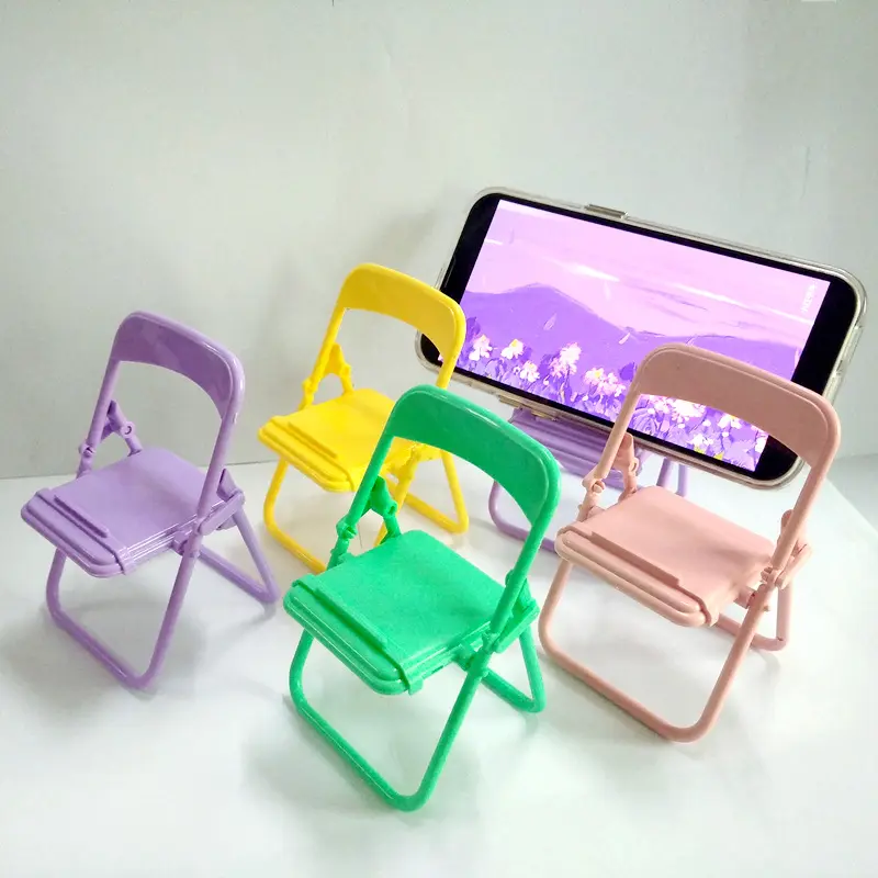 Mini chaise de bureau pour iPhone, support de téléphone mignon réglable, livraison gratuite