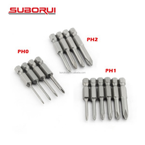 Suborui 50mm chiều dài chéo S2 ngắn từ điện tuốc nơ vít <span class=keywords><strong>bit</strong></span> thiết lập gió hàng loạt đầu Phillips vít điều khiển <span class=keywords><strong>bit</strong></span> - Product Image 2