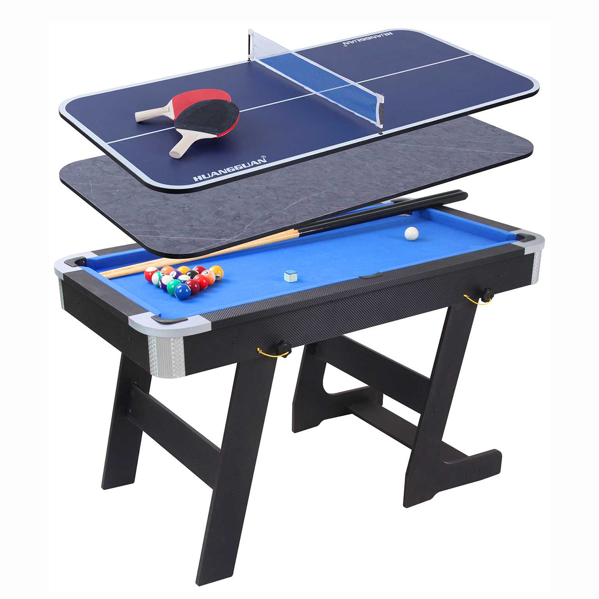 TOMMABO Factory Direct Price 3 in 1 Entertainment Sport Tennis Table Dining Billiard Pool Table