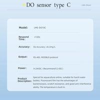 Medidor Óptico 3 en 1 para Acuicultura, Sensor de Oxígeno Disuelto (OD) y Temperatura para Jaulas Marinas, Sistema RAS para Cultivo de Camarones