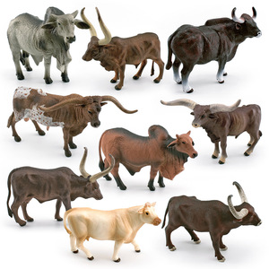 Modelo Decorativo de Ganado Simulado, Estilo Texas Longhorn, Zebu, Charolai, Goel, Búfalo de Río - Product Image 3
