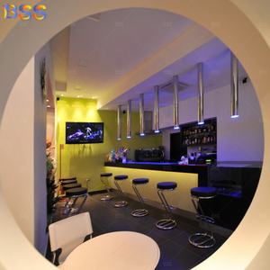 Comptoir de bar au design luxueux pour club privé Comptoir de café à whisky en marbre noir - Product Image 3