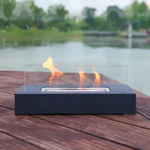 TT-28 Decoratieve Mini Kamin Brandplaats Buiten Indoor Bio-Ethanol Vuur Open Haard Tafel