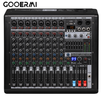 Mixer Audio Profesional 10 Saluran B10 dengan 99 DSP, EQ 7-band, Kemampuan Perekaman Pemutar MP3 BT USB, Output Stereo