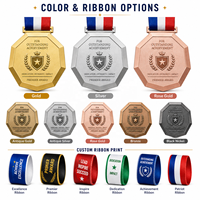 Medaglia in Lega di Zinco Personalizzata con Logo per Eventi Sportivi, Danza, Tornei di Judo e Karate, Trofei e Targhe