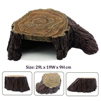 Décoration de terrarium naturaliste en résine, motif racine d'arbre, grande grotte cachette pour reptiles, amfibies et aquariums
