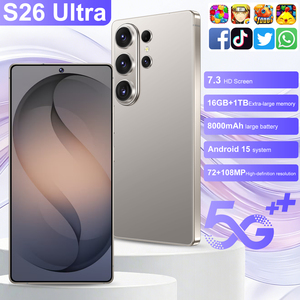 Smartphone S26 Ultra 5G pour le marché africain, écran 7,3 pouces, batterie 8000 mAh, 16 Go RAM, 1 To ROM, double <span class=keywords><strong>SIM</strong></span>, charge rapide, téléphone portable débloqué <span class=keywords><strong>pas</strong></span> <span class=keywords><strong>cher</strong></span>, vente en gros usine - Product Image 3