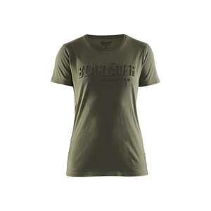 BLAKLADER - 343110424109M Camiseta de mujer 3D Otoño verde-EAN 7330509789919 CAMISETAS DE TRABAJO Y POLOS - Product Image 1