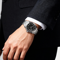 Montre à quartz lumineuse étanche, montre à quartz de luxe, montre numérique en titane doré avec diamants pour homme, mouvement japonais