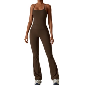 Tuta da Yoga nuda antiurto tuta da Fitness attillata ad asciugatura rapida tuta sportiva per il tempo libero <span class=keywords><strong>abbigliamento</strong></span> donna - Product Image 2