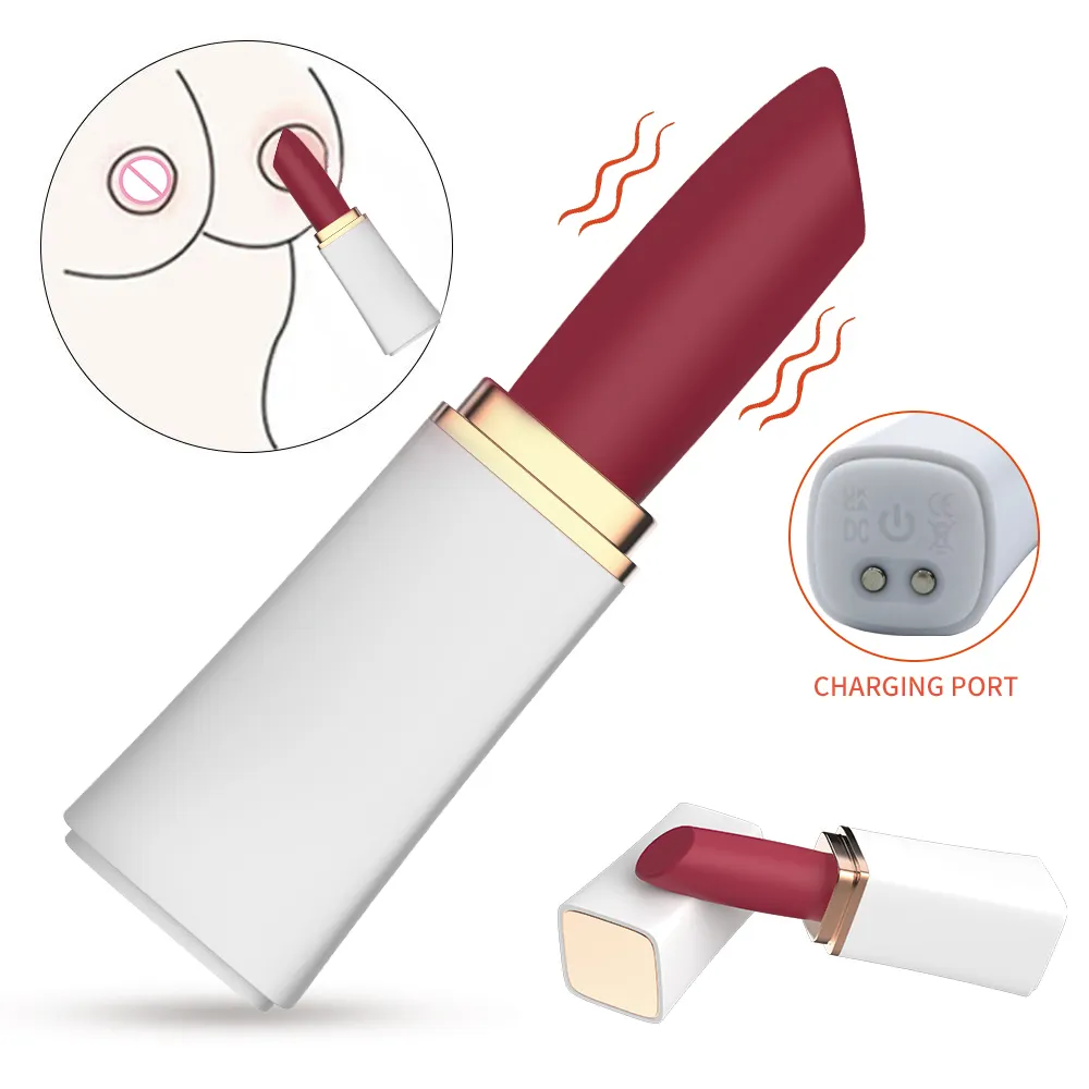 Juguete sexual para adultos de carga magnética discreto tamaño de bolsillo lápiz labial bala vibrador amor huevo clítoris vibrador para mujeres femeninas