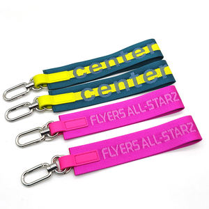 ルル多機能ジャカードロゴキーチェーンショートストラップストラップストラップナイロン素材キーチェーン - Product Image 1