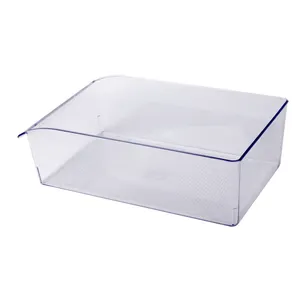 Plastic Refrigerator Organizer BPA Free Kitchen Refrigerator Storage Box Set For Fruit And Vegetable