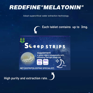 Tiras de Melatonina OEM ODM de 3 mg, Film Oral con Vitamina B6 al 98% y GABA para un Sueño Profundo, para Hombres y Mujeres, con Sabor a Menta - Product Image 2