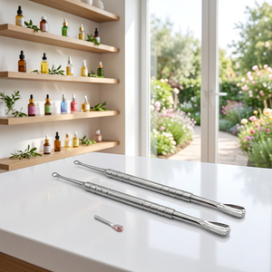 ไม้ตะไบเล็บสแตนเลสสองด้าน หัวโค้งมน สำหรับดันหนังกำพร้าและตะไบเล็บ - Product Image 5