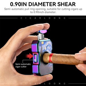 อุปกรณ์ตัดซิการ์ กรรไกรโลหะแบบสปริงรูปตัววี พกพาสะดวก คมกริบ ระดับไฮเอนด์ ของขวัญสำหรับคนรักยาสูบ - Product Image 2