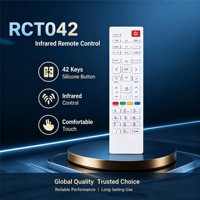 Télécommande IR personnalisée OEM ODM à 42 touches pour système audio de cinéma maison avec couleur et logo personnalisés