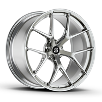 Nouvelles jantes forgées agressives à 5 branches concaves dorées 5x112/5x120/5x114.3 de 18, 20 et 22 pouces pour Tesla Model Y et BMW Série 3 X5
