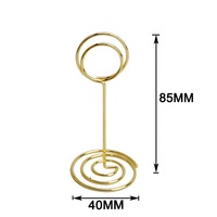 Porta Números de Mesa de Metal Color Dorado para Bodas, Navidad, Acción de Gracias, Año Nuevo y Otras Ocasiones