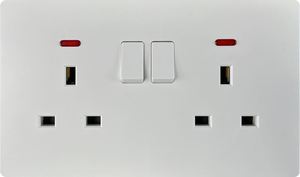 Matte Đen ARC Shape tường chuyển đổi cửa hàng PC Bảng điều chỉnh Type-C USB sạc cổng công nghiệp bệnh viện nhựa Ổ cắm 20A CN SDK/NFC - Product Image 6