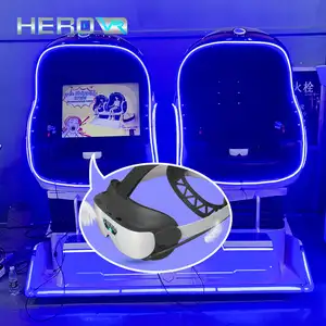 HEROVR kacamata Video Mini, Headset VR Mini Virtual Reality 4K 3D pemutar Hd