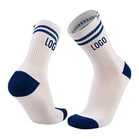 Chaussettes confortables de qualité supérieure, douces, respirantes, en pur coton pour hommes et femmes, chaussettes en coton biologique rembourrées, personnalisées