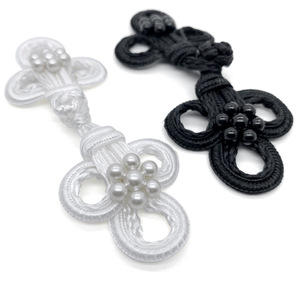 Benutzer definierte verschiedene Farbe chinesische geflochtene Frosch Verschluss knopf Nähen Craft Knot Cord Verschluss knöpfe für Kleidung - Product Image 2