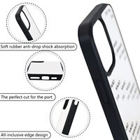 Coque de téléphone vierge en TPU PC pour sublimation, compatible iPhone 11 12 13 14 15 16 17 Pro Max - Offre Spéciale