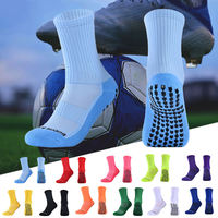 Chaussettes de football personnalisées antidérapantes avec logo personnalisé, chaussettes de sport en tricot