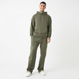 Chándales Deportivos Ajustados para Hombre, Personalizados, de Felpa Técnica con Pantalones Deportivos Negros, Chándal de Felpa Técnica, Chándal de Felpa para Invierno - Product Image 1