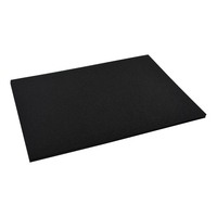 Planche en plastique HDPE, surface antidérapante, épaisseur personnalisée, feuille texturée HDPE noire