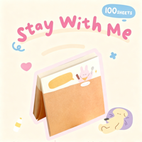 Bloc-notes autocollants mignons en forme d'animaux, 100 feuilles, style coréen Kawaii INS, bloc-notes 8x8cm, papeterie autocollante pour l'école et le bureau, cadeau