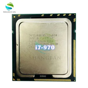 इंटेल कोर i7-970 i7 के लिए 970 3.2 GHz छह-कोर सीपीयू प्रोसेसर 130W 12M एलजीए 1366