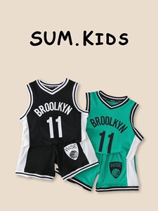 Ensemble gilet sans manches et short pour enfants, nouvelle collection été 2026, <span class=keywords><strong>tenue</strong></span> de basketball imprimée pour jeunes enfants, respirant et décontracté - Product Image 5