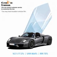 Films solaires pour vitres de voiture en céramique nano à faible prix, 77 % VLT, isolation thermique, protection UV, contrôle de la chaleur pour vitres automobiles