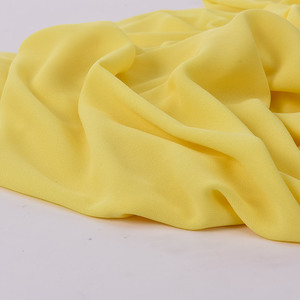 White Pearlescent Crinkle Chiffon Fabric Thick Solid Sheer Material For Dress Clothing Garment Making - Product Image 2