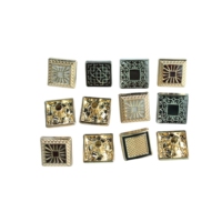 Bouton-pression carré en alliage de zinc écologique Smart Life 10 mm, perles plaquées lavables, décoration, interrupteur poussoir pour accès aux portes