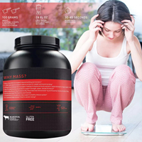 OLLI OEM Serious MASS Supplément Protéine de Lactosérum Gainer de Masse Créatine BCAA Soutien Musculaire Rapide Poudre Pré-Entraînement pour Adultes
