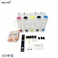Système de recharge d'encre CIS WEL-TRY PGI-850 PGI-851 500ML avec puce permanente pour imprimante Canon MX728/MX729 – Vente directe usine