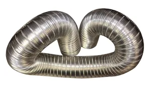 HVAC 25ft צריכת אוויר Helix צינור פליטה Inline מאוורר מסנן CFM גמיש להלביש מייבש Vent צינור אלומיניום צינור - Product Image 2