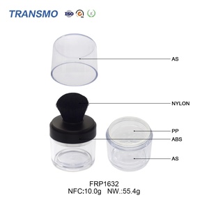 Personnalisation de pots de fond de teint cosmétiques de 10 g, boîte à poudre libre, flacon de poudre libre, maquillage du visage avec éponge - Product Image 3