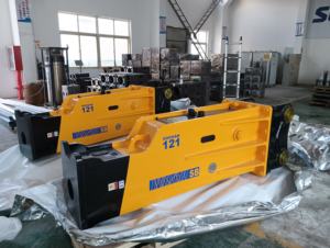 Pour SB121 disjoncteur hydraulique en forme de boîte corps principal jaune 28-35 tonnes adapté 2632kg avec caractéristiques standard garantie d'un an - Product Image 2