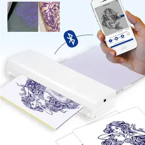 210 mét Bluetooth xách tay A4 Kích thước máy photocopy nhiệt Máy TATTOO Stencil máy in A4 xách tay máy in nhiệt