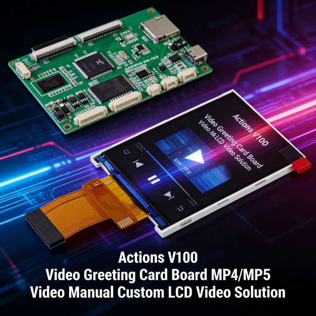Video Player Solution Display Control RGB LVDS Interface Multimedia Player Board PCBA Custom for Digital Calendar Digital Clock